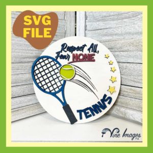 DIY Kit | SVG Digital File | Tennis