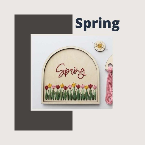 Wood Embroidery Kits with Sewing Patch - Image 6