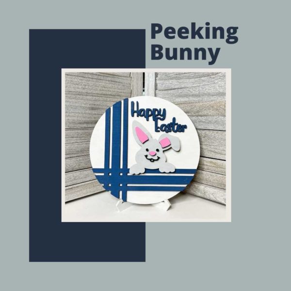 DIY Kit | SVG Digital File | Peeking Bunny