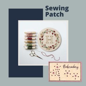 Wood Embroidery Kits with Sewing Patch