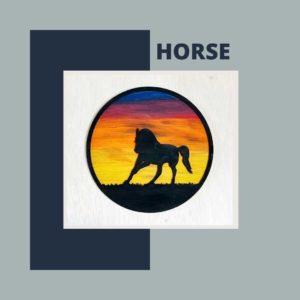 DIY Kit | SVG Digital File | Horse Silhouette